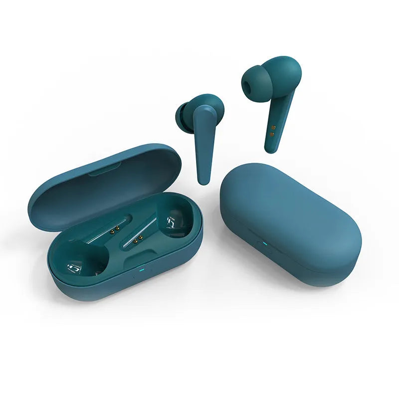 Black over-ear ANC active noise cancellation Bluetooth headphones on a white background.