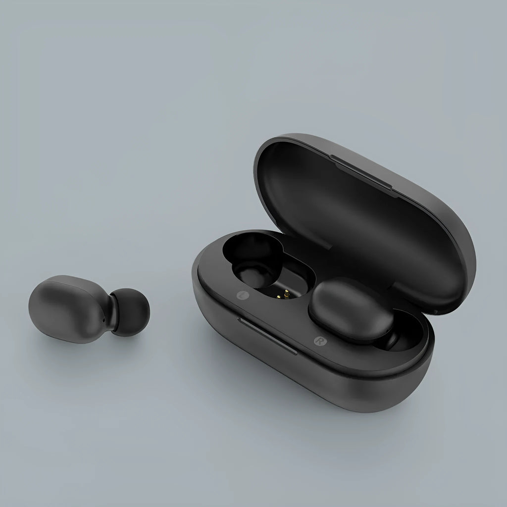 True wireless Bluetooth 5.0 stereo earbuds in black for music and calls