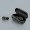 True wireless Bluetooth 5.0 stereo earbuds in black for music and calls