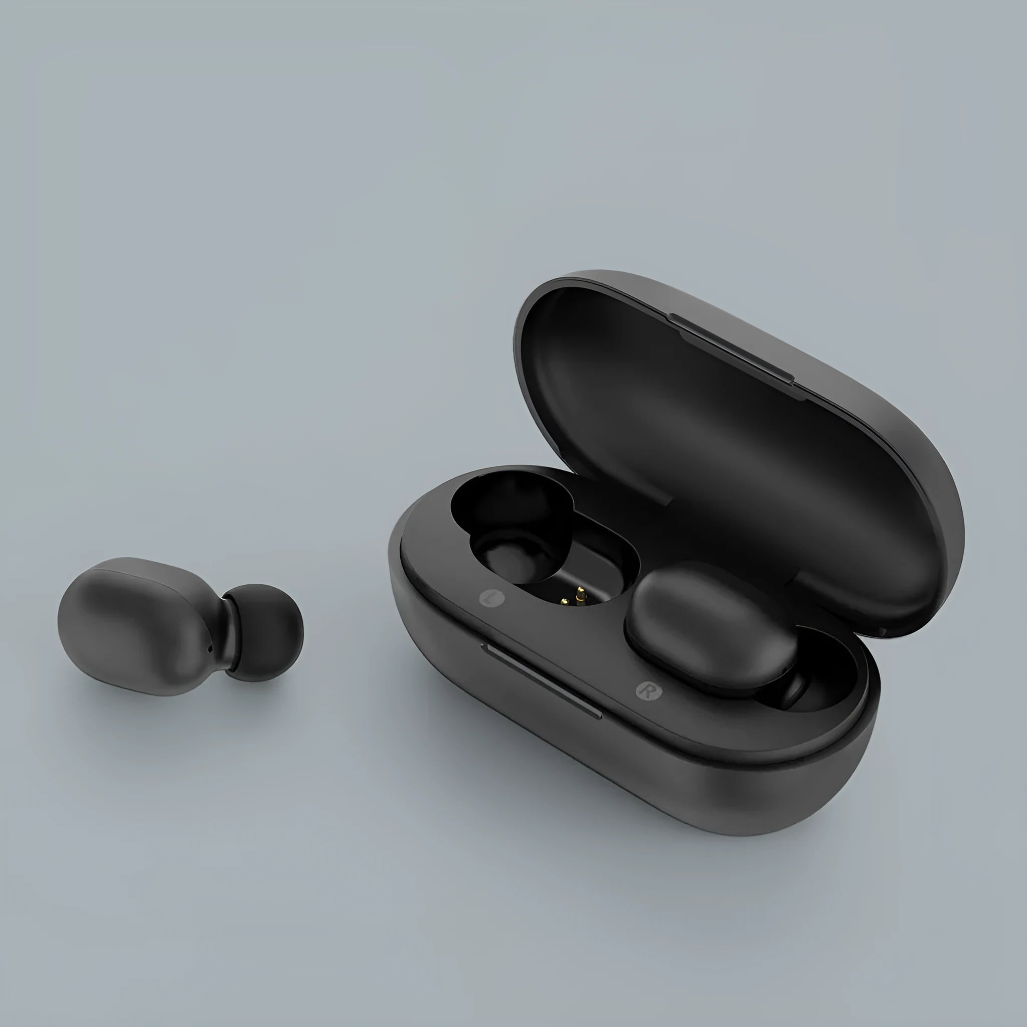 True wireless Bluetooth 5.0 stereo earbuds in black for music and calls