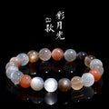 Natural colourful moon light moonstone bracelet with 8mm beads in a single circle.