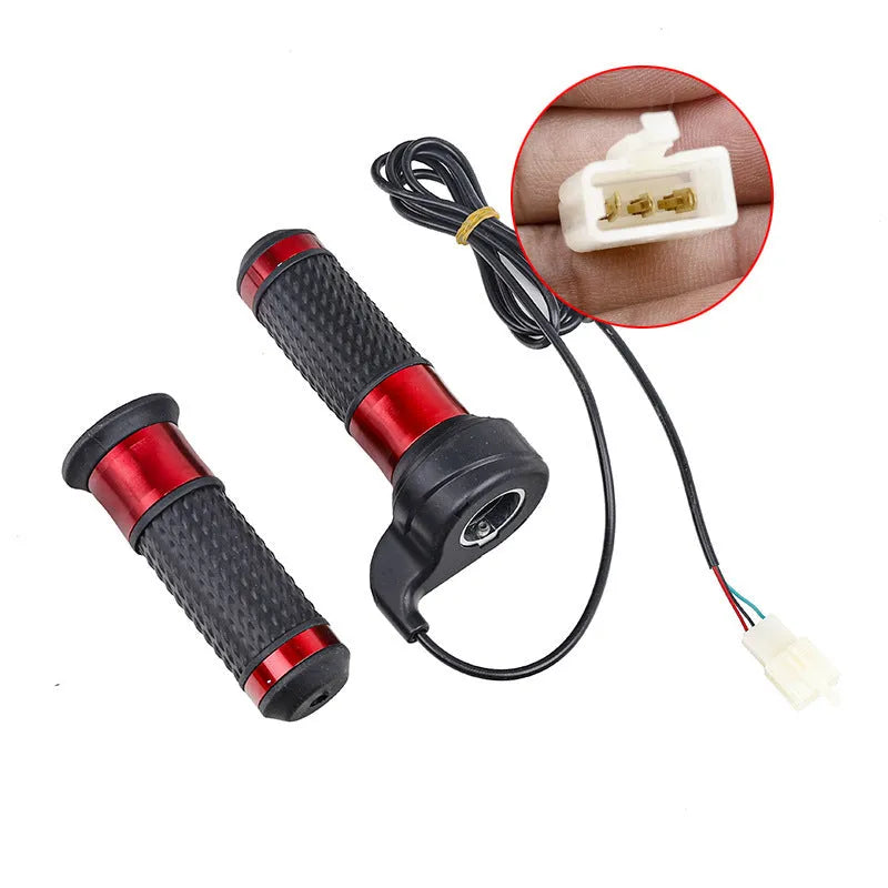Three-wheel electric car accelerator handle with three-speed rotating control in plastic construction