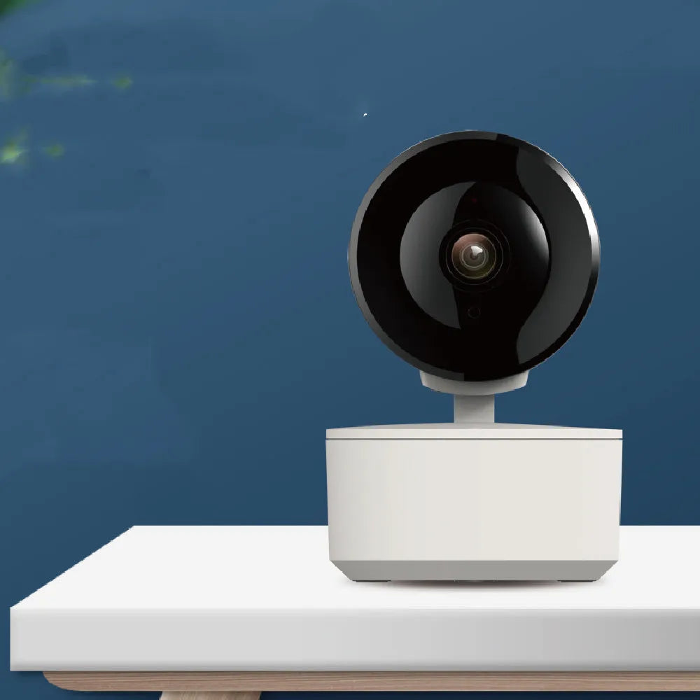 Smart WiFi indoor security camera with 1080p recording and motion tracking features