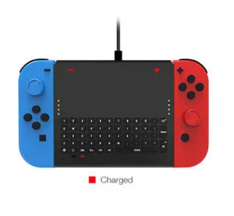 Black felt Nintendo Switch pouch case open to show console compartment and game card slots