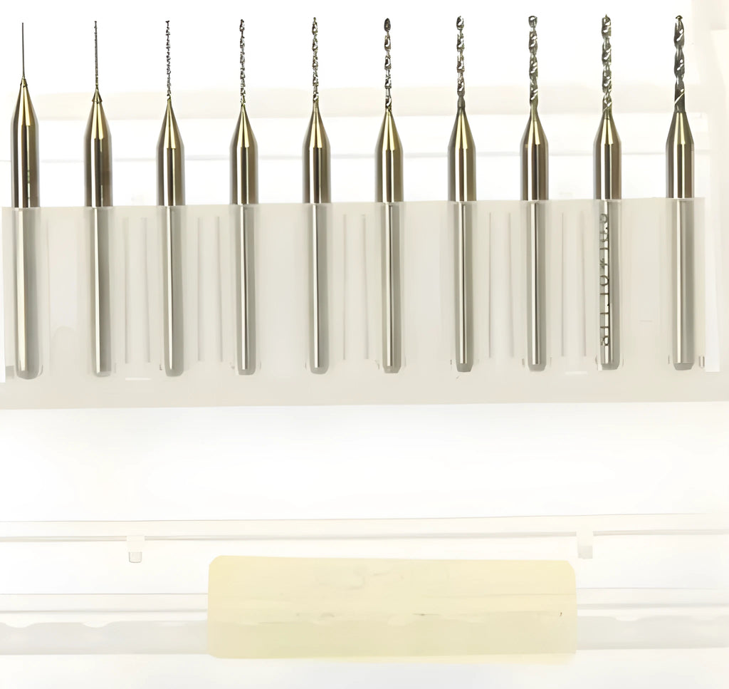 Imported tungsten carbide micro-engraving bit set for precision electronics manufacturing