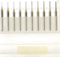 Imported tungsten carbide micro-engraving bit set for precision electronics manufacturing