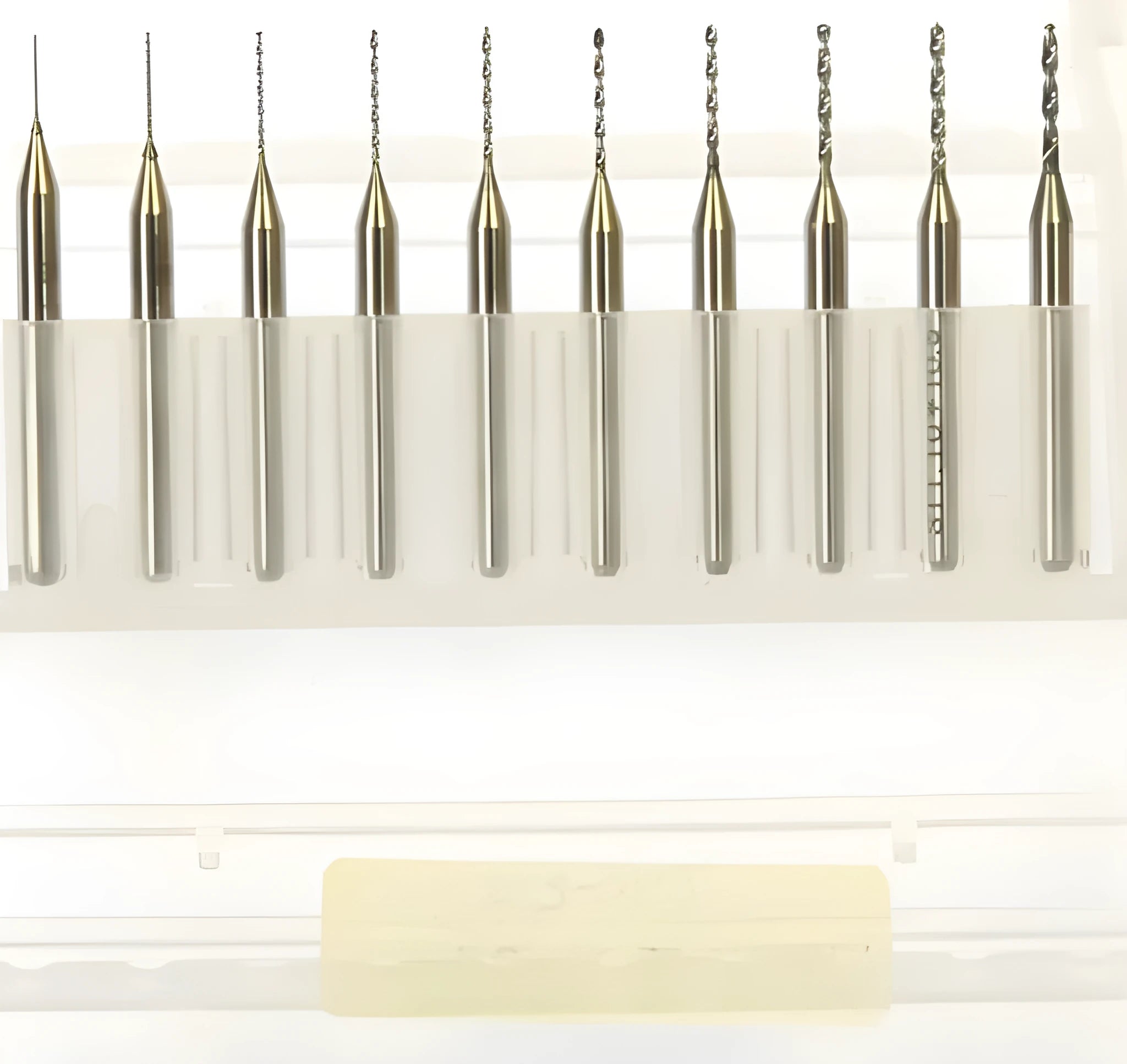 Imported tungsten carbide micro-engraving bit set for precision electronics manufacturing