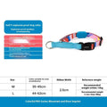 Nylon half p explosion-proof pet traction neckband in Sunrise colour on a dog