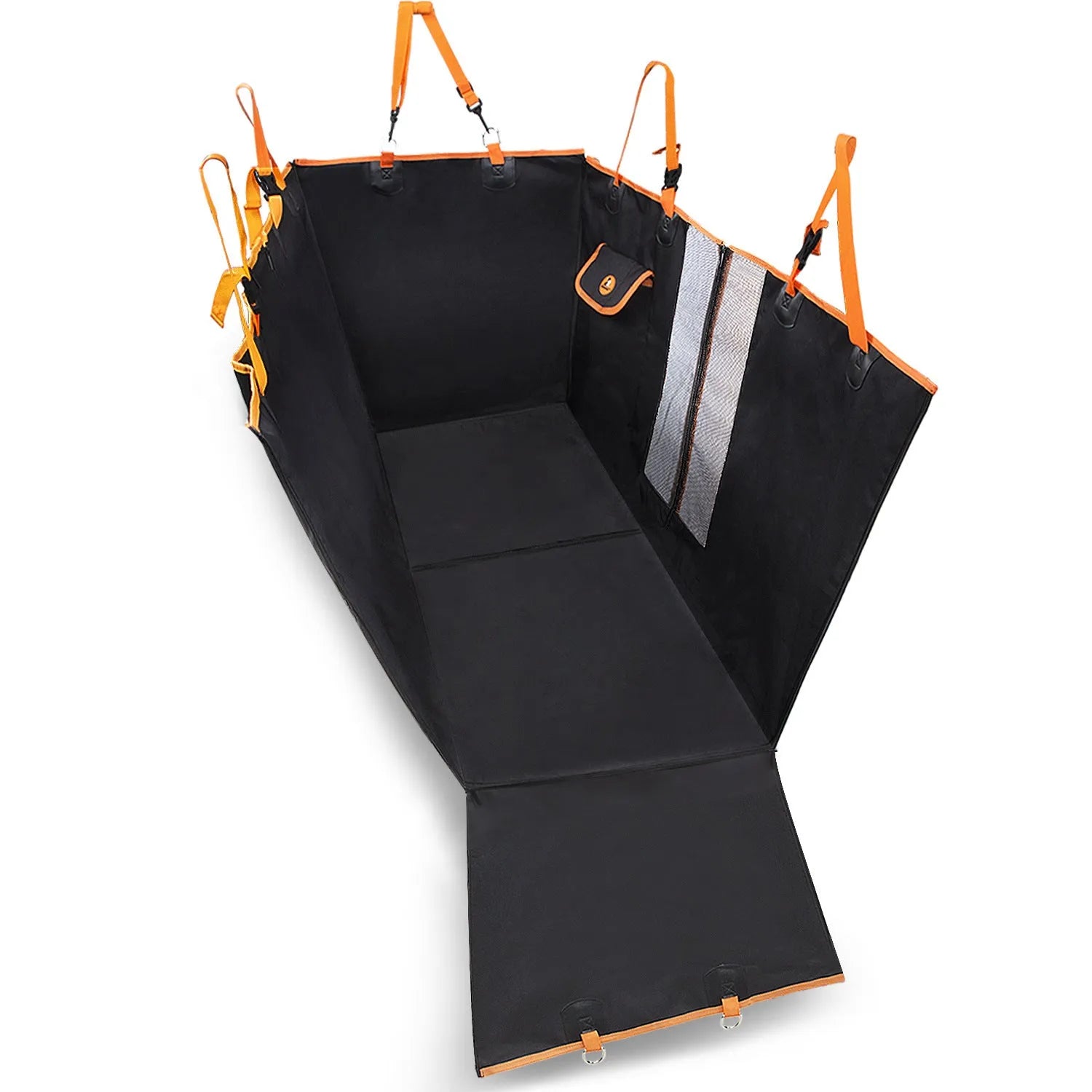 Anti-dirty car pet mat in Oxford cloth black colour 130x148x52cm
