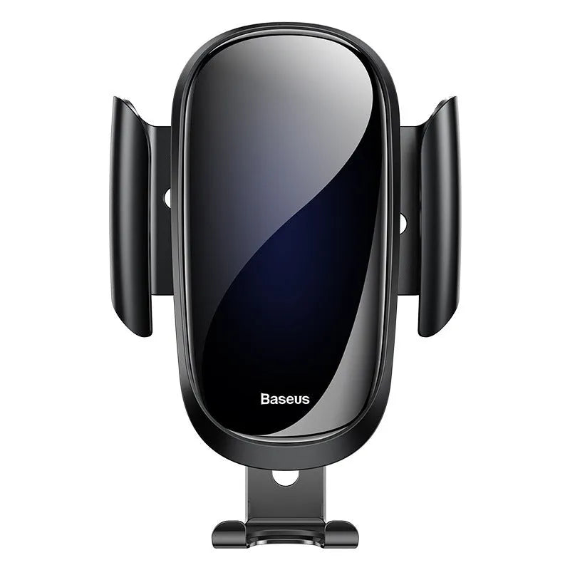 Universal smart car bracket holding phone, available in black, blue and silvery colours