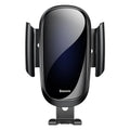 Universal smart car bracket holding phone, available in black, blue and silvery colours