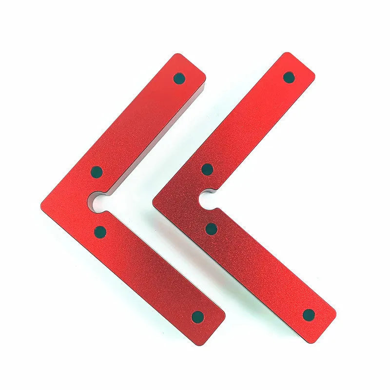 Aluminium alloy woodworking right angle fixture positioning block for jigsaw clamping