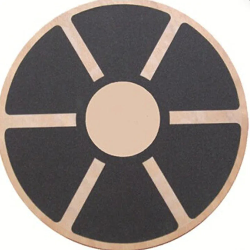Anti-skid balance board wooden wobble board 39.5cm diameter light green colour on floor