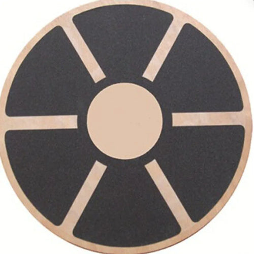 Anti-skid balance board wooden wobble board 39.5cm diameter light green colour on floor