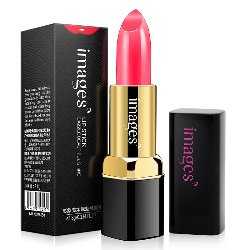 Lipstick lip gloss tube in a range of 10 colours including coral red and barbie pink, 3.8g net weight.