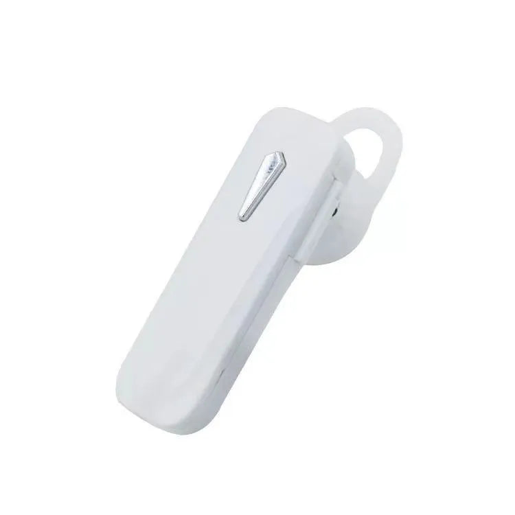 M163 Bluetooth car headset in black or white for hands-free calls and music control