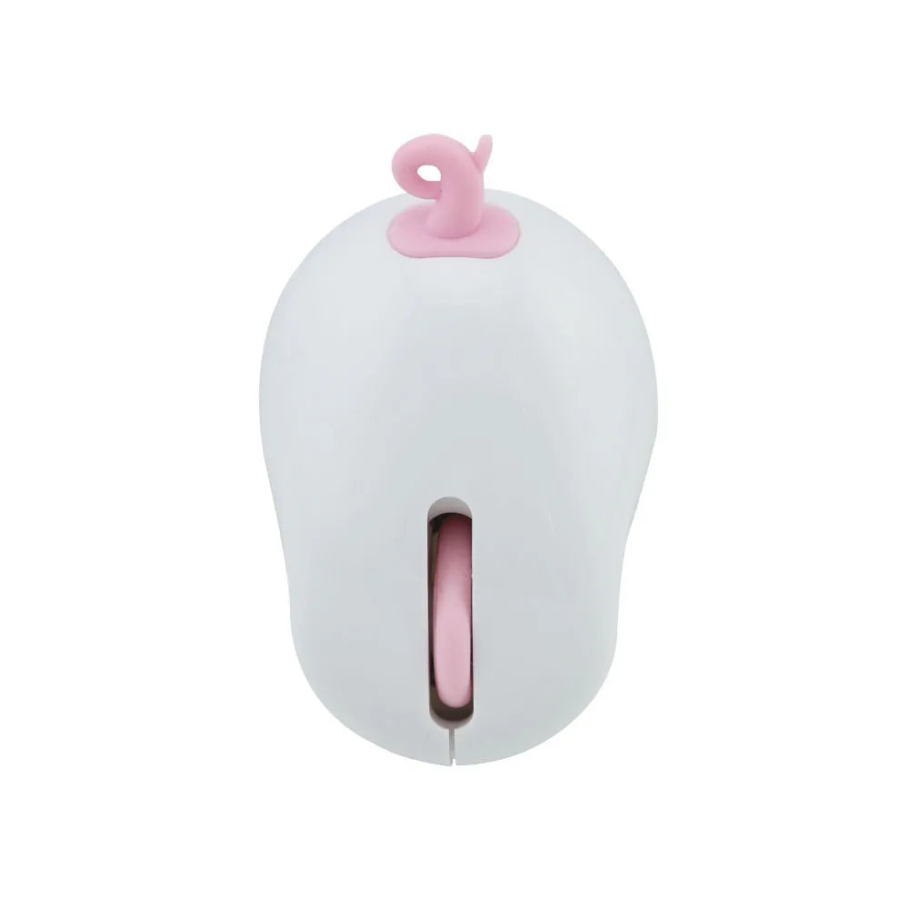 Pink wireless silent mouse with compact 96x60x40mm size and optical sensor