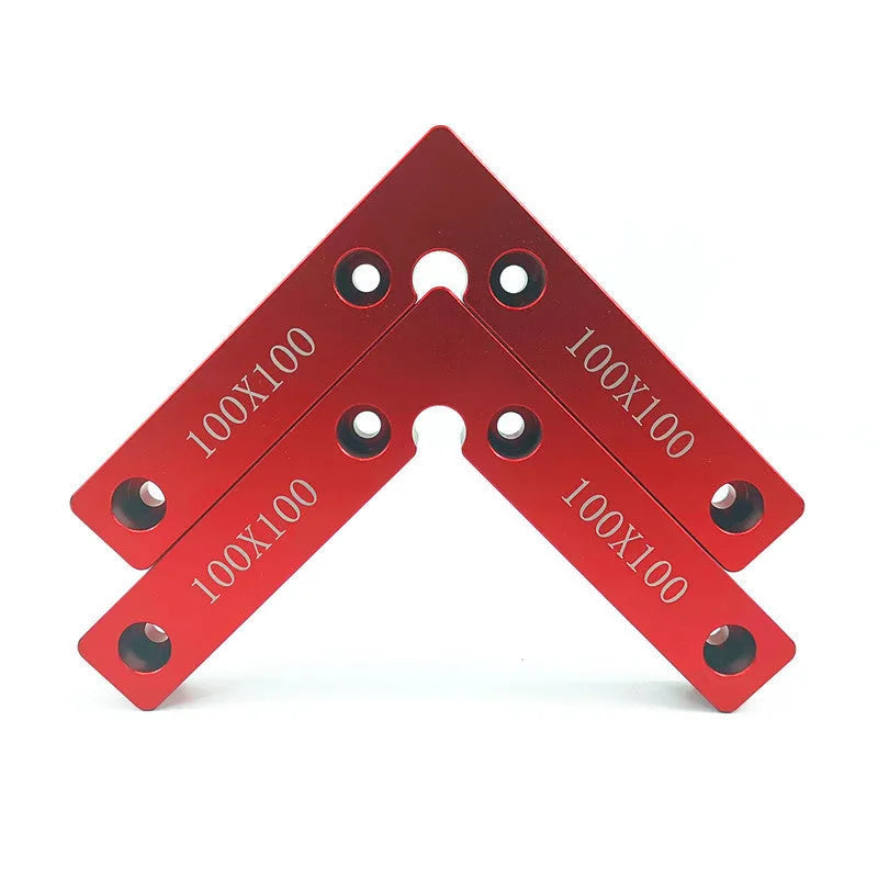 Aluminium alloy woodworking right angle fixture positioning block for jigsaw clamping
