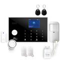 WiFi GSM touch button burglar alarm host unit with wireless security system capabilities
