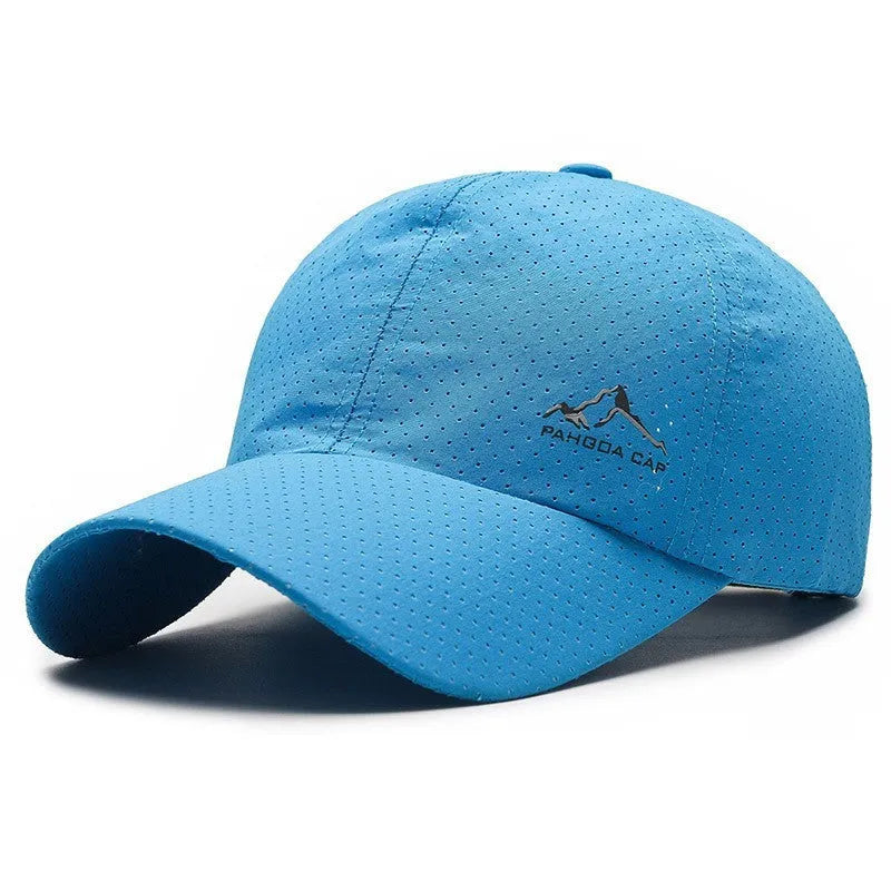 Korean-style adjustable baseball cap in polyester fabric for summer sun protection