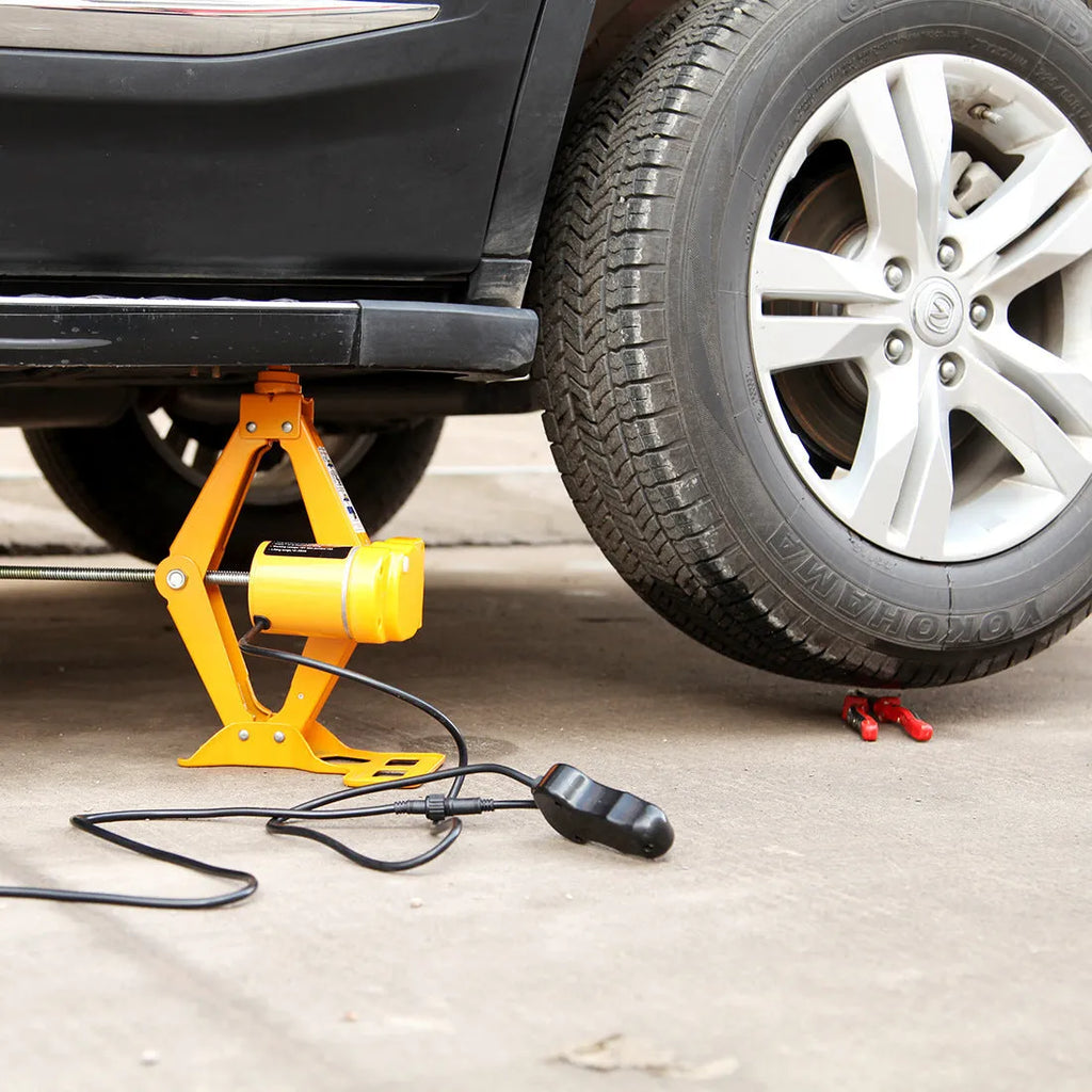 TY002 style electric hydraulic jack kit with 2-tonne capacity and adjustable height