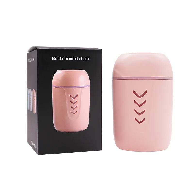 X3 portable car humidifier in columnar shape with 200ml tank, shown in blue colour