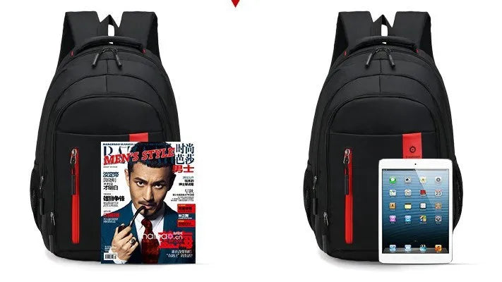 Oxford fabric backpack with breathable shoulder straps and side pockets in multiple colour options