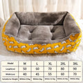 Thickened pet bed in Nordic Style Gray for dogs and kittens, all seasons, available in sizes L to 3XL