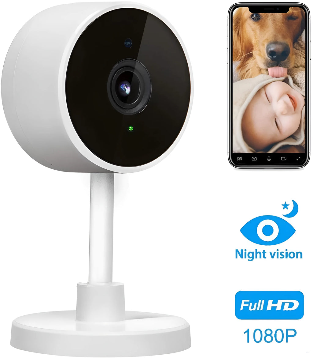 White Flash Fish SKX10 WiFi security camera with gun-style design for home monitoring