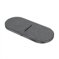 Black 10W wireless charging stand pair with Quick Charge technology and Type-C/USB interfaces