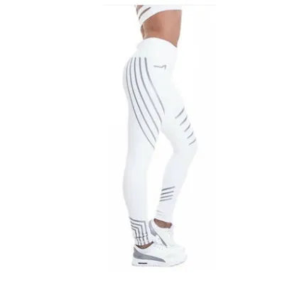 Women's milk silk workout leggings in slim fit European style with hip accent detail