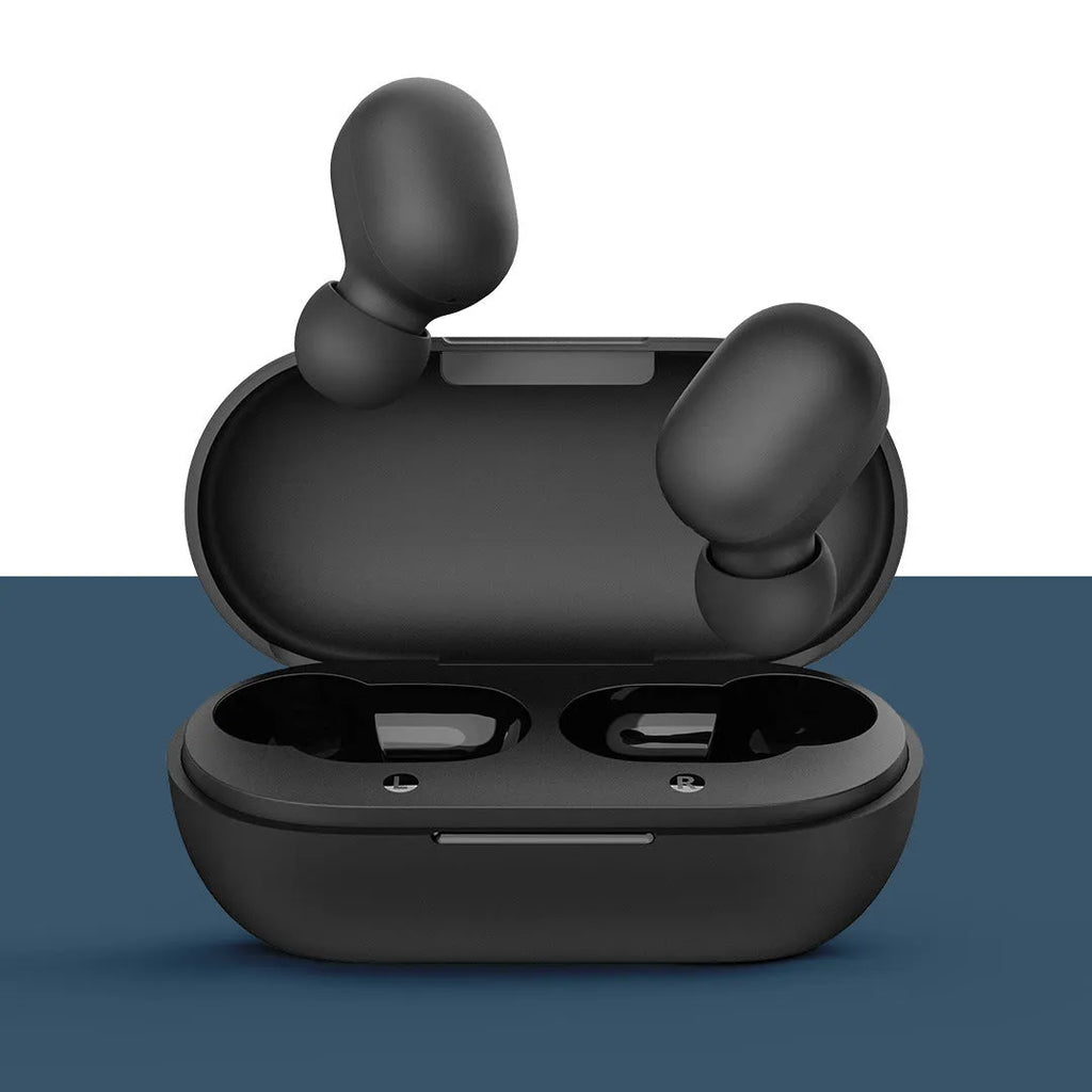 True wireless Bluetooth 5.0 stereo earbuds in black for music and calls