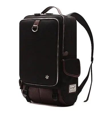 Large Oxford cloth backpack in army green with Korean design style.