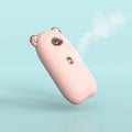 USB rechargeable portable hand humidifier and face steamer cold spray 30ml tank white colour