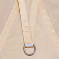 Beige rectangle outdoor shade sail 3.6x3.6m waterproof polyester fabric with anti-UV protection