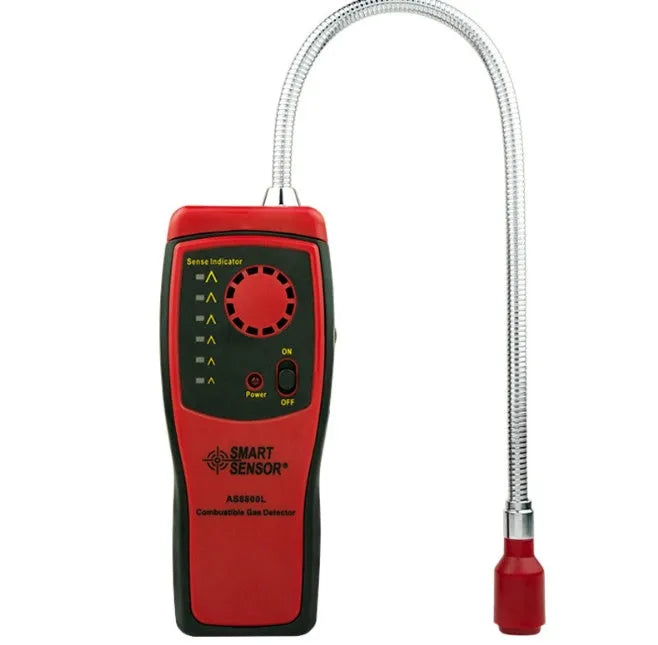AS8800L portable flammable gas detector with LED display for methane and natural gas leak detection