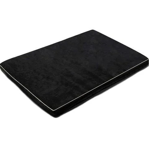 Arthur black memory foam dog bed for large elderly dogs with low profile and non-slip bottom
