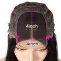 Human hair lace front wig with 4x4 lace frontal in star fashion style, available in multiple lengths