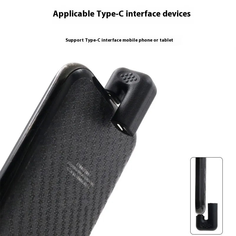 Plastic male to female U-bend adapter cable for mobile phone and tablet charging