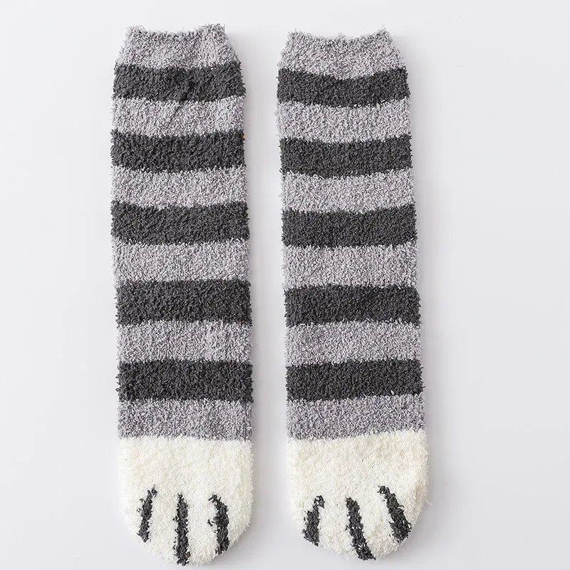 House floor socks in black, khaki, grey stripe and dot patterns for indoor use
