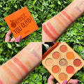 Mineral honey eye shadow plate palette with six bright shades for waterproof, long-lasting eye modification