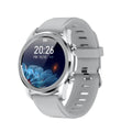 Youth2 Smart Bracelet with body temperature monitoring on a wrist, showing its black zinc alloy case and 1.3-inch screen.