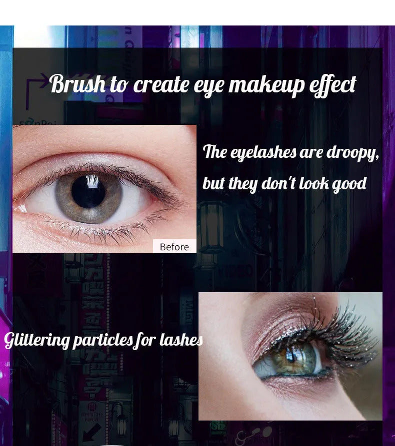 Crushing Drill mascara tube with waterproof sweatproof formula for curly thick natural lashes 13ml