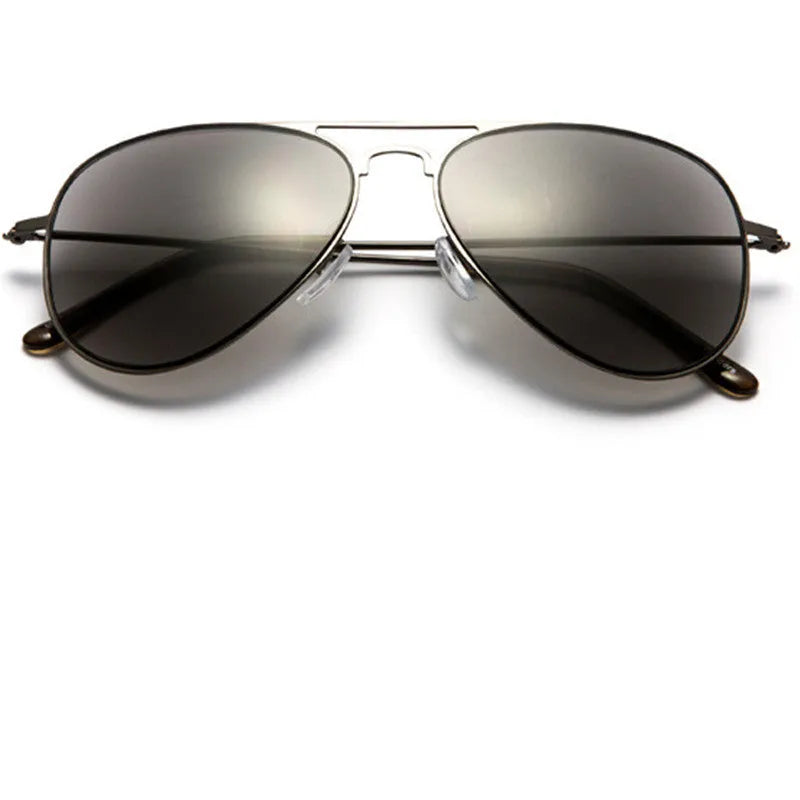 Full lens sun reading glasses black stainless steel frame 140x35mm with PC lenses