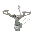 Portable camping gas stove with one-piece propane burner design