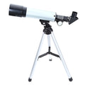 Outdoor monocular space telescope with 360mm focal length, 50mm aperture, and two eyepieces on a 34cm tripod