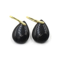 Water drop crystal earrings geometric shape electroplated finish multiple colour options