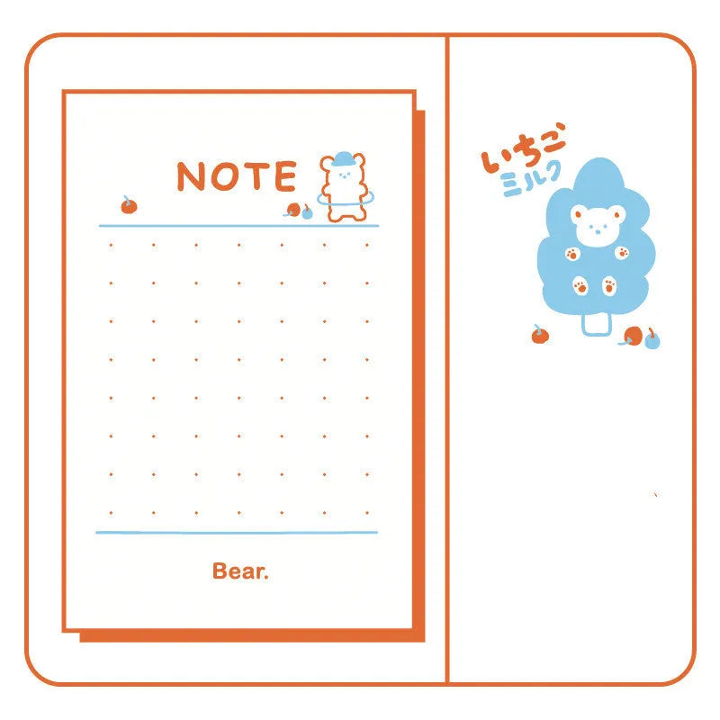 Daily series countdown notes paper planner showing eight design options at 65x100mm size