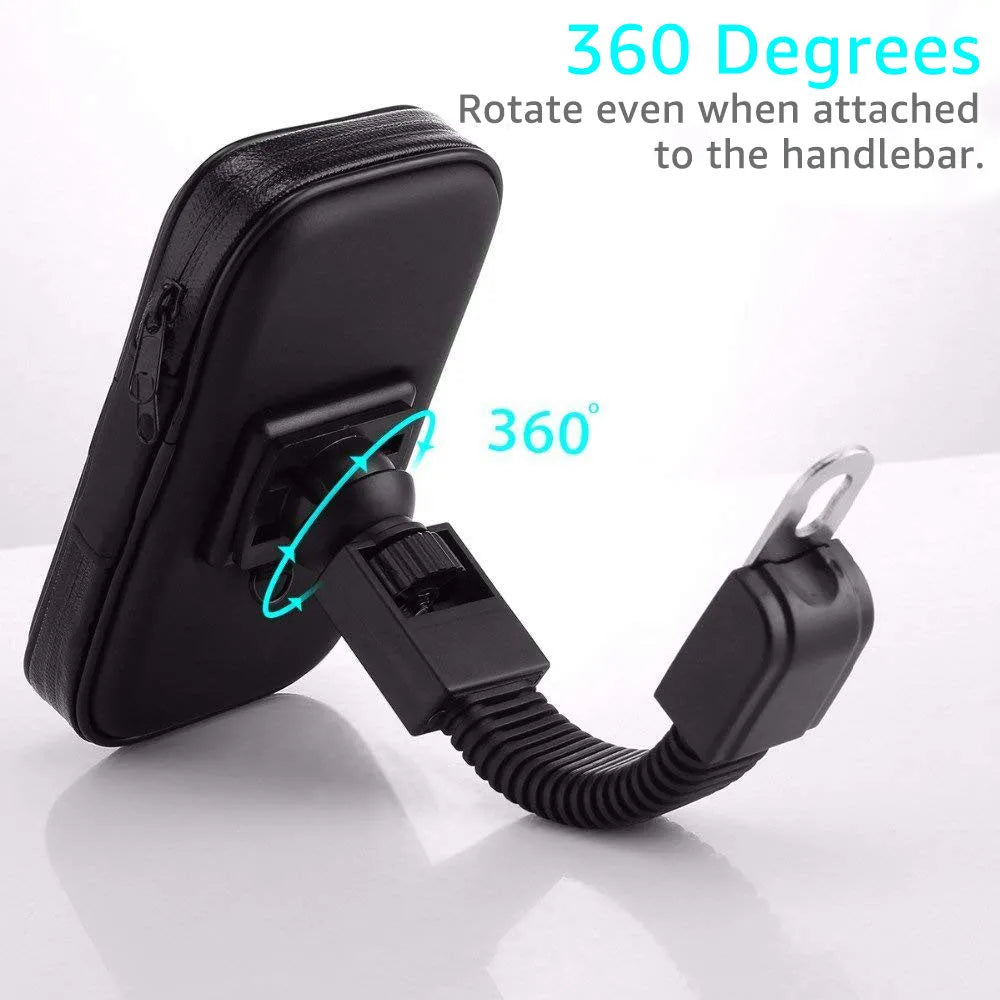 Bicycle phone waterproof holder case with clear touchscreen window for Samsung Galaxy 4.7 5.5 6.3 inch smartphones