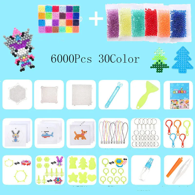 Static plastic toys in assorted colours packed in a transparent plastic storage box